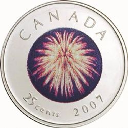 25-CENT -  2007 CONGRATULATIONS 25-CENT (PL) -  2007 CANADIAN COINS