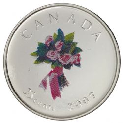 25-CENT -  2007 WEDDING 25-CENT (PL) -  2007 CANADIAN COINS