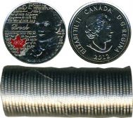 25-CENT -  2012 25-CENT ORIGINAL ROLL - SIR ISAAC BROCK -  2012 CANADIAN COINS 01