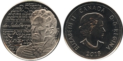 25-CENT -  2013 25-CENT - DE SALABERRY - BRILLIANT UNCIRCULATED (BU) -  2013 CANADIAN COINS