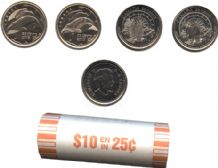25-CENT -  2013 25-CENT ORIGINAL ROLL - HEART OF THE ARCTIC -  2013 CANADIAN COINS