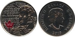 25-CENT -  2013 COLORED 25-CENT - DE SALABERRY (BU) -  2013 CANADIAN COINS