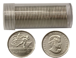 25-CENT -  2015 25-CENT CINDY KLASSEN BRILLIANT UNCIRCULATED (BU) - 40 COINS PACK -  2009 CANADIAN COINS