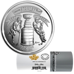 25-CENT -  2017 25-CENT ORIGINAL ROLL - STANLEY CUP (SPECIAL WRAPPING) -  2017 CANADIAN COINS