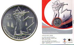 25-CENT -  BIATHLON - OFFICIAL FIRST DAY COIN -  2007 CANADIAN COINS 04