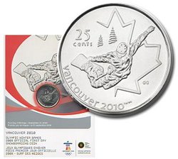25-CENT -  SNOWBOARDING - OFFICIAL FIRST DAY COIN -  2008 CANADIAN COINS 06