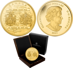 250TH ANNIVERSARY OF THE END OF THE SEVEN YEARS WAR -  2013 CANADIAN COINS