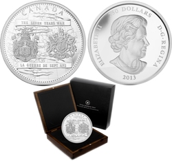 250TH ANNIVERSARY OF THE SEVEN YEARS WAR -  2013 CANADIAN COINS