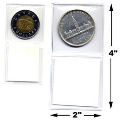 2X4 FOLDING COIN HOLDERS (PACK OF 100)