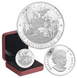 300TH ANNIVERSARY OF LOUISBOURG -  2013 CANADIAN COINS