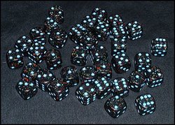 36D6 SET -  36D6, 12MM, BLUE STARS CHX