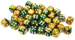 36D6 SET -  GOLD-GREEN WITH WHITE -  GEMINI