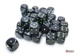 36D6 SET -  OPAQUE BLACK/GREEN -  OPAQUE CHX