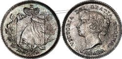 5-CENT -  1880H 5-CENT Obv.3 -  1880 CANADIAN COINS