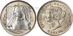 5-CENT -  1883H 5-CENT Obv.5 (AU) -  1883 CANADIAN COINS