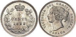 5-CENT -  1892 5-CENT -  1892 CANADIAN COINS