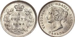5-CENT -  1894 5-CENT -  1894 CANADIAN COINS