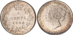 5-CENT -  1898 5-CENT -  1898 CANADIAN COINS