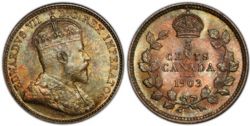 5-CENT -  1903 5-CENT NO H -  1903 CANADIAN COINS