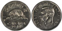 5-CENT -  1949 5-CENT -  1949 CANADIAN COINS