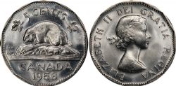 5-CENT -  1958 5-CENT -  1958 CANADIAN COINS