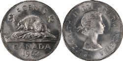 5-CENT -  1962 5-CENT -  1962 CANADIAN COINS