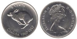 5-CENT -  1967 5-CENT -  1967 CANADIAN COINS