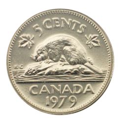 5-CENT -  1979 5-CENT (PL) -  PIÈCES DU CANADA 1979