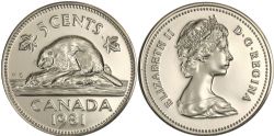 5-CENT -  1981 5-CENT -  1981 CANADIAN COINS