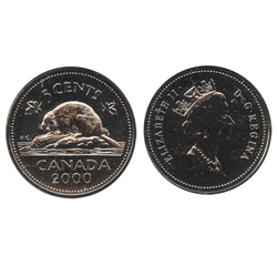 5-CENT -  2000 5-CENT - PROOF-LIKE (PL) -  2000 CANADIAN COINS