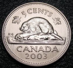 5-CENT -  2003 P 5-CENT OLD EFFIGY (SP) -  PIÈCES DU CANADA 2003