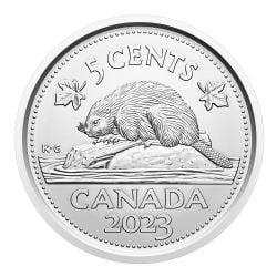 02- 5-CENT - 03- CANADIAN COINS - COINS AND PAPER MONEY
