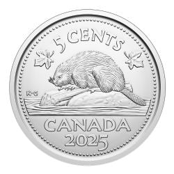 5-CENT -  2025 CLASSIC 5-CENT (BU) -  2025 CANADIAN COINS