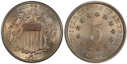 5 CENTS -  1881 5-CENTS -  1881 UNITED STATES COINS