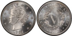 5 CENTS -  1887 5-CENTS -  1887 UNITED STATES COINS