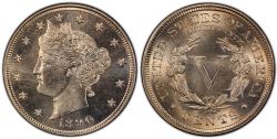 5 CENTS -  1890 5-CENTS -  1890 UNITED STATES COINS