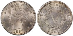 5 CENTS -  1892 5-CENTS -  1892 UNITED STATES COINS