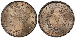 5 CENTS -  1894 5-CENTS -  1894 UNITED STATES COINS