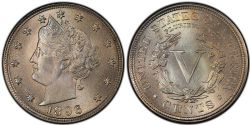 5 CENTS -  1896 5-CENTS -  1896 UNITED STATES COINS