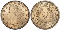 5 CENTS -  1912D 5-CENTS -  1912 UNITED STATES COINS
