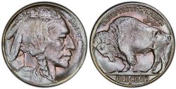 5 CENTS -  1913D 5-CENTS, VARIETY 2 -  1913 UNITED STATES COINS