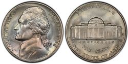 5 CENTS -  1938S 5-CENTS, JEFFERSON -  1938 UNITED STATES COINS