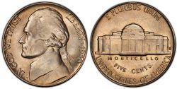 5 CENTS -  1950D 5-CENTS -  1950 UNITED STATES COINS