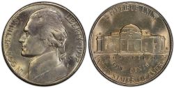 5 CENTS -  1952S 5-CENTS -  1952 UNITED STATES COINS