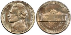 5 CENTS -  1954S 5-CENTS -  1954 UNITED STATES COINS