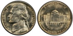5 CENTS -  1955D 5-CENTS -  1955 UNITED STATES COINS