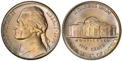 5 CENTS -  1956D 5-CENTS -  1956 UNITED STATES COINS