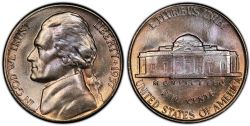 5 CENTS -  1957 5-CENTS -  1957 UNITED STATES COINS