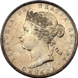 50-CENT -  1888 50-CENT OBV.4 -  1888 CANADIAN COINS