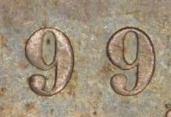 50-CENT -  1899 50-CENT NARROW-9 (VF) -  1899 NEWFOUNFLAND COINS